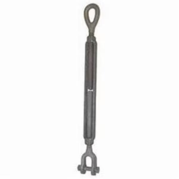 Turnbuckle, JawEye, 34 In Thread, 5200 Lb Working, 6 In Take Up, Steel, Cm, Mfr#: 1206JE